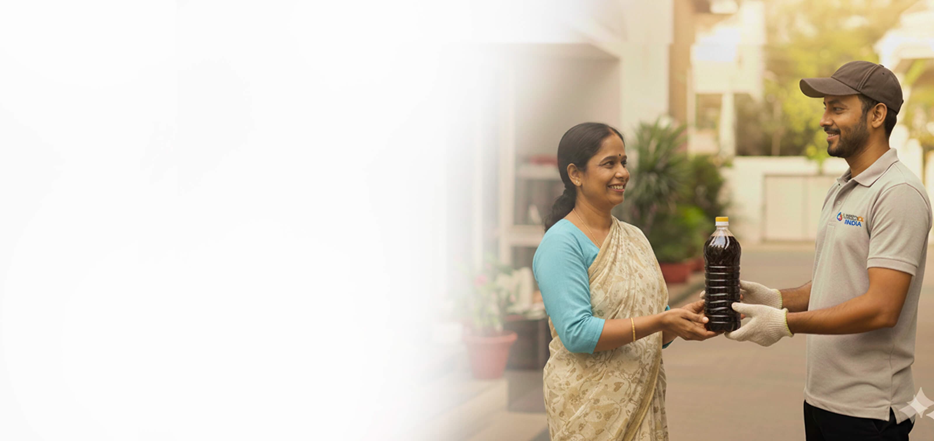 Residential used cooking oil handover